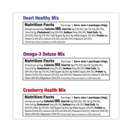 Natures Garden Healthy Trail Mix Snack Packs, 12 oz Pouch, PK50, 50PK 8060